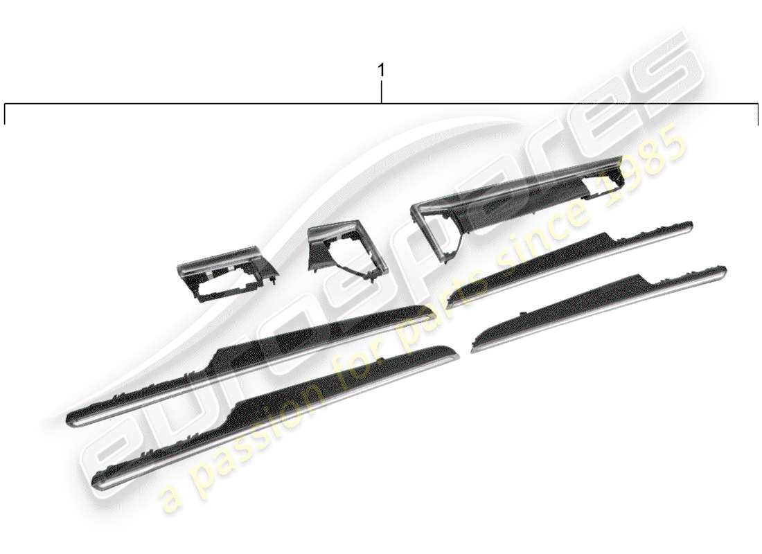 a part diagram from the porsche tequipment macan parts catalogue