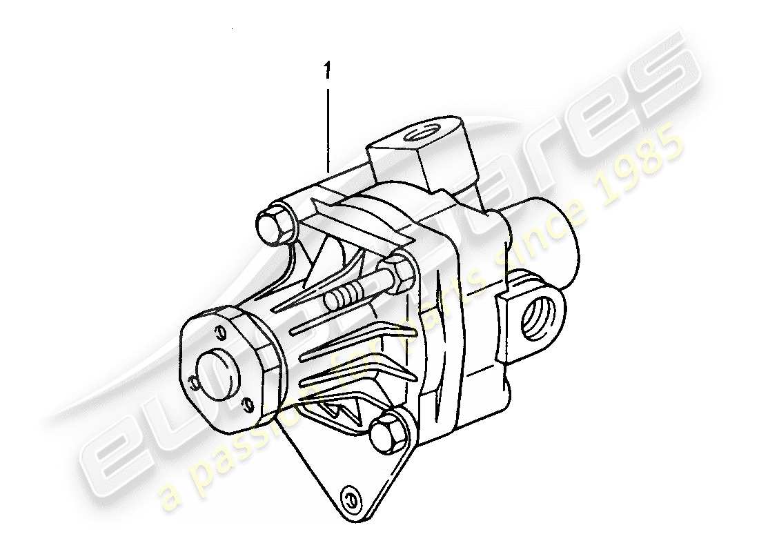 porsche replacement catalogue (1980) power-steering pump part diagram