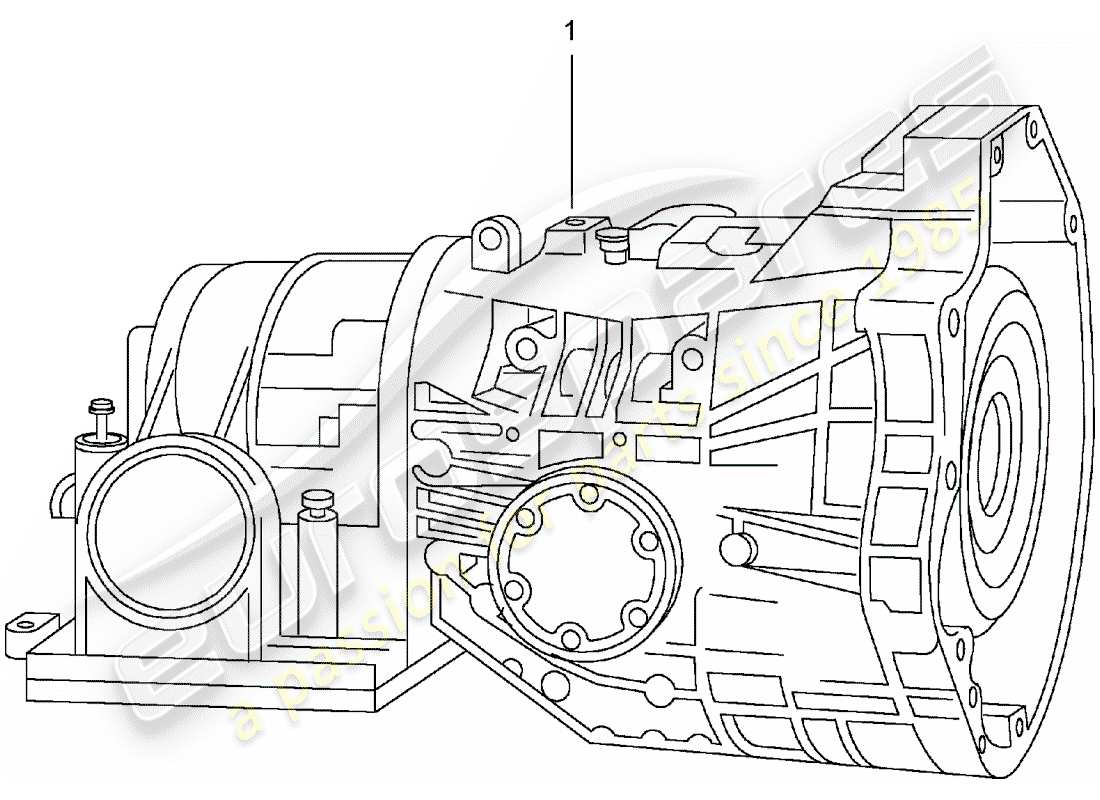 porsche replacement catalogue (1983) automatic transmission part diagram