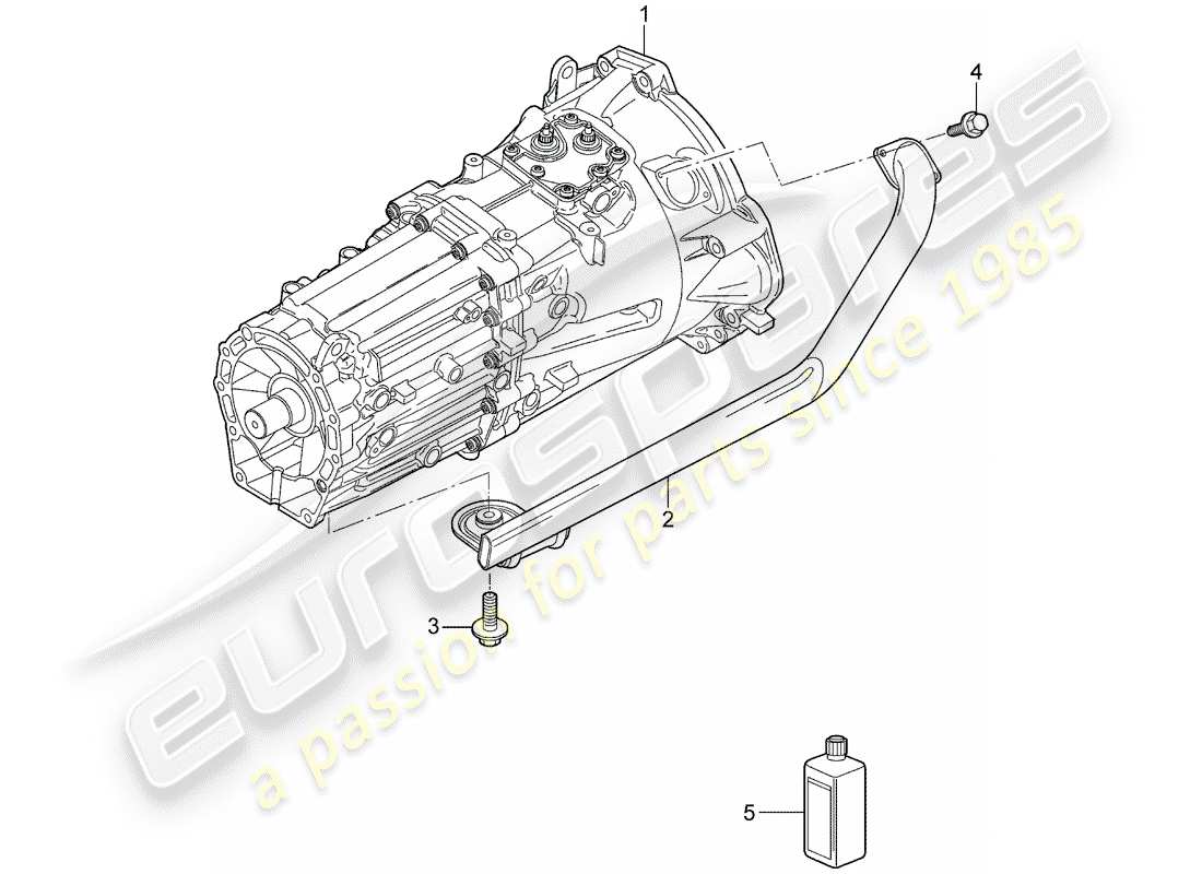 porsche cayenne (2004) gearbox part diagram