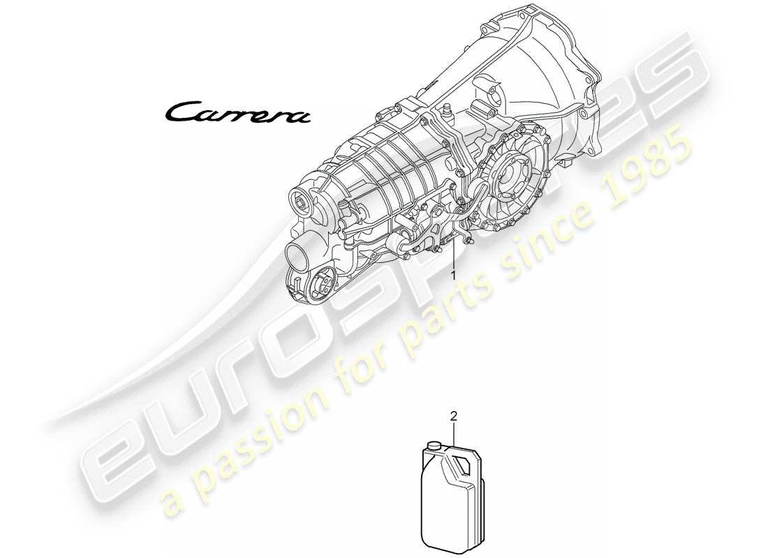 porsche 997 (2007) manual gearbox parts diagram