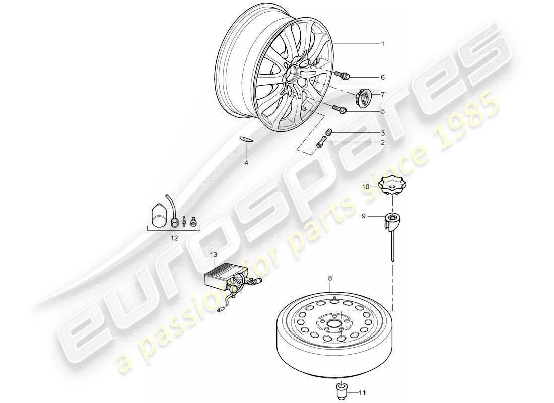 part diagram containing part number 95536215800