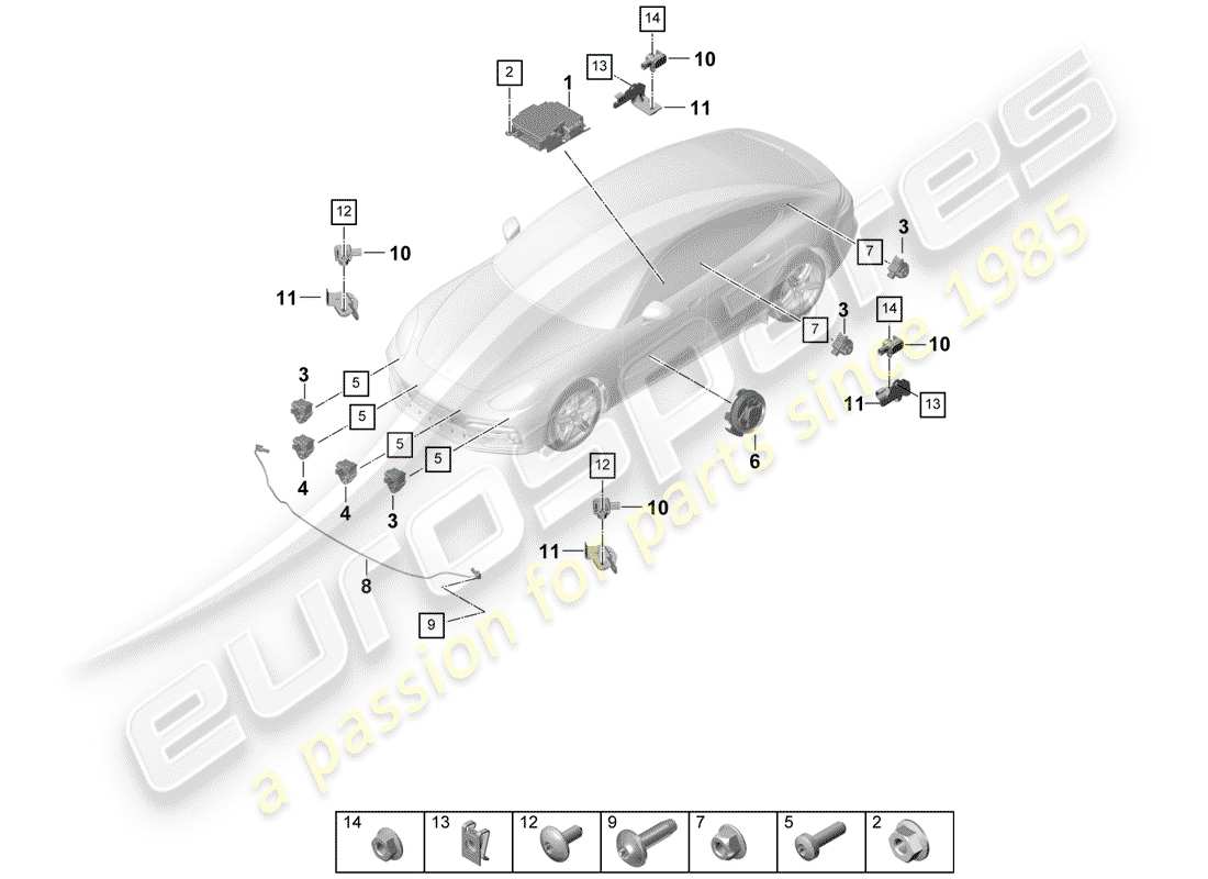 part diagram containing part number 9a795965100