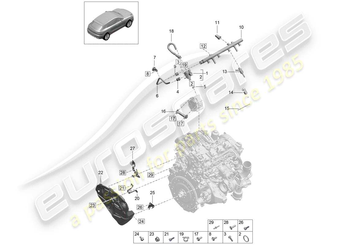 part diagram containing part number pac131166