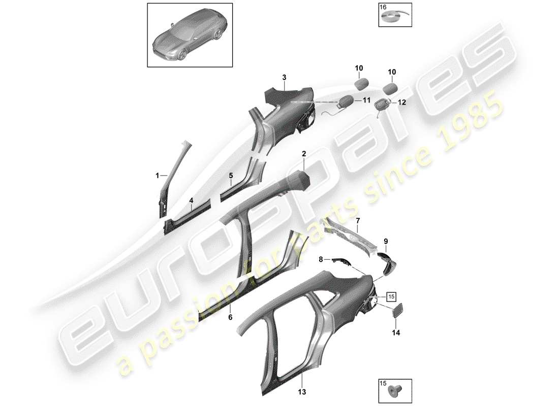 part diagram containing part number 9a781918101