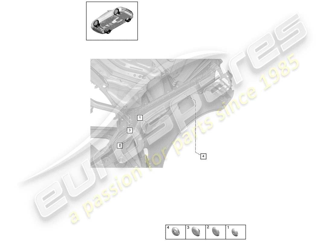 a part diagram from the porsche panamera parts catalogue