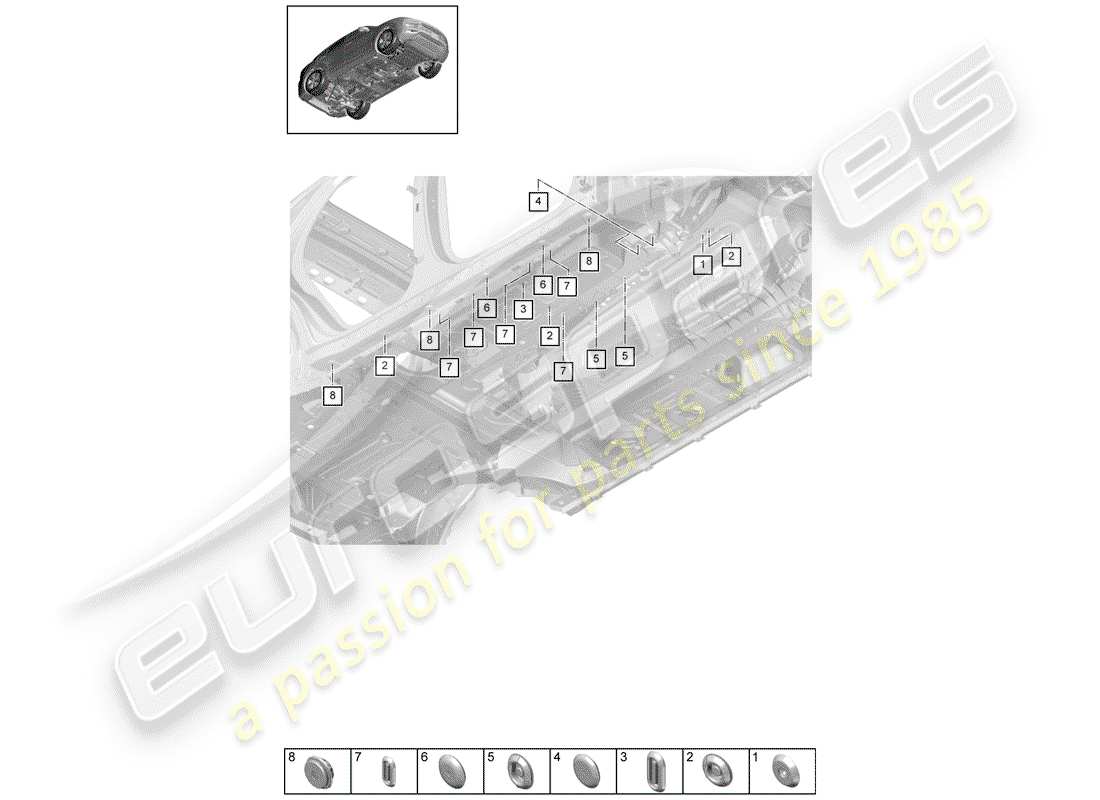 part diagram containing part number 95850289900