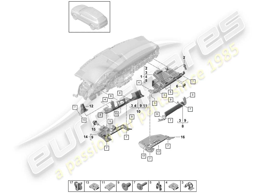 part diagram containing part number wht000155