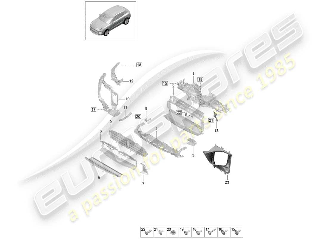 part diagram containing part number 95b121710a