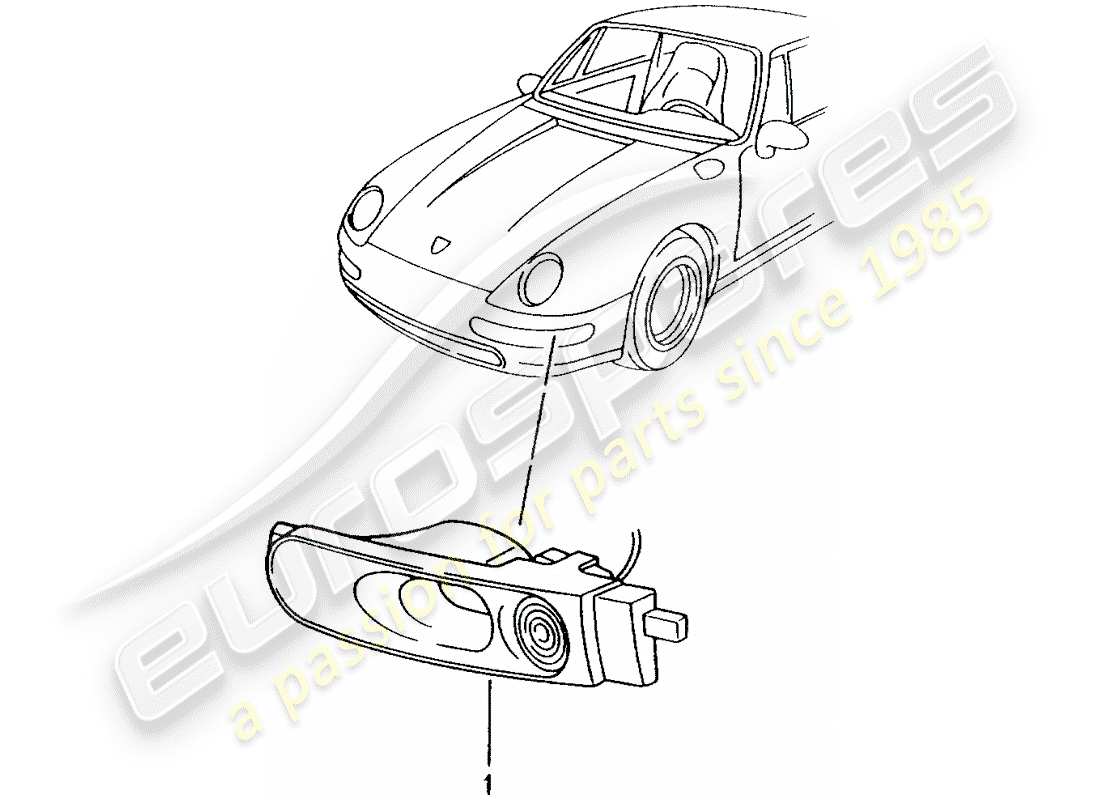 a part diagram from the porsche tequipment catalogue (2003) parts catalogue