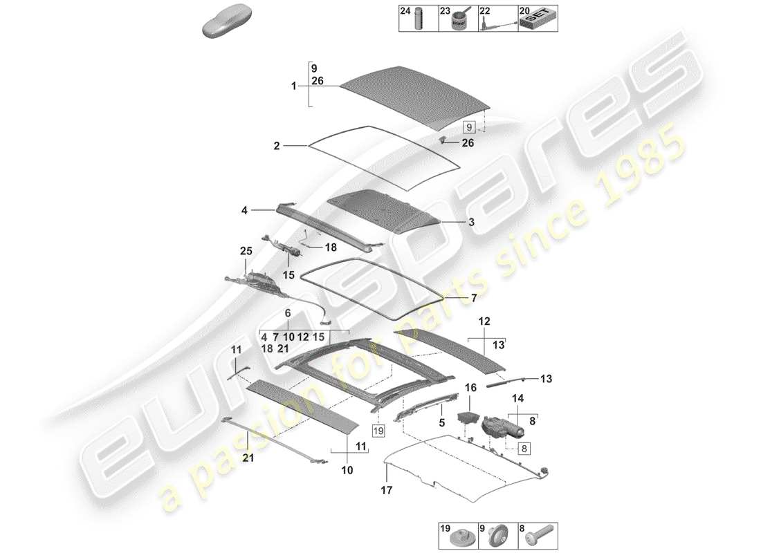 part diagram containing part number 9p1898519