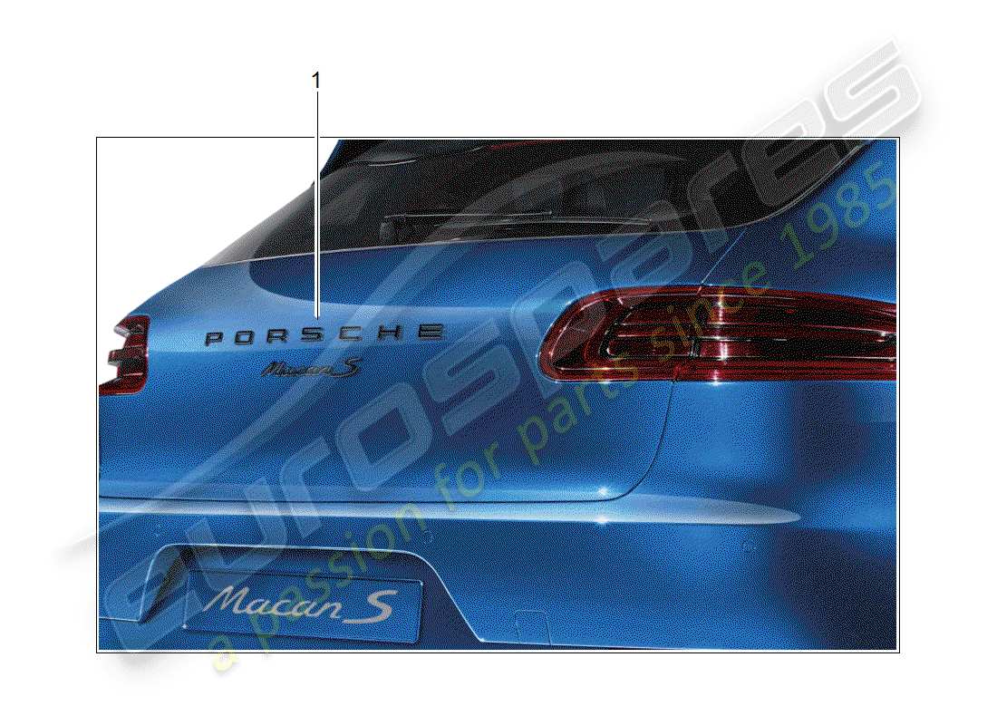 a part diagram from the porsche tequipment macan parts catalogue