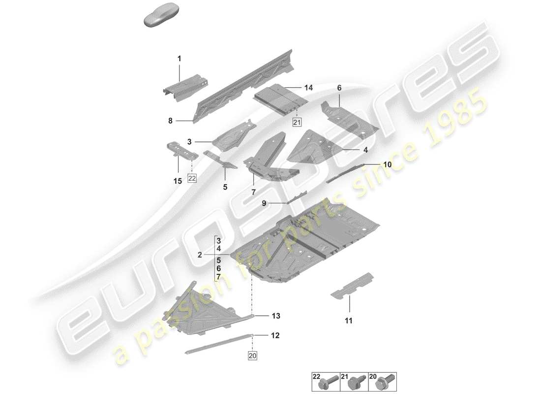 part diagram containing part number paf008863