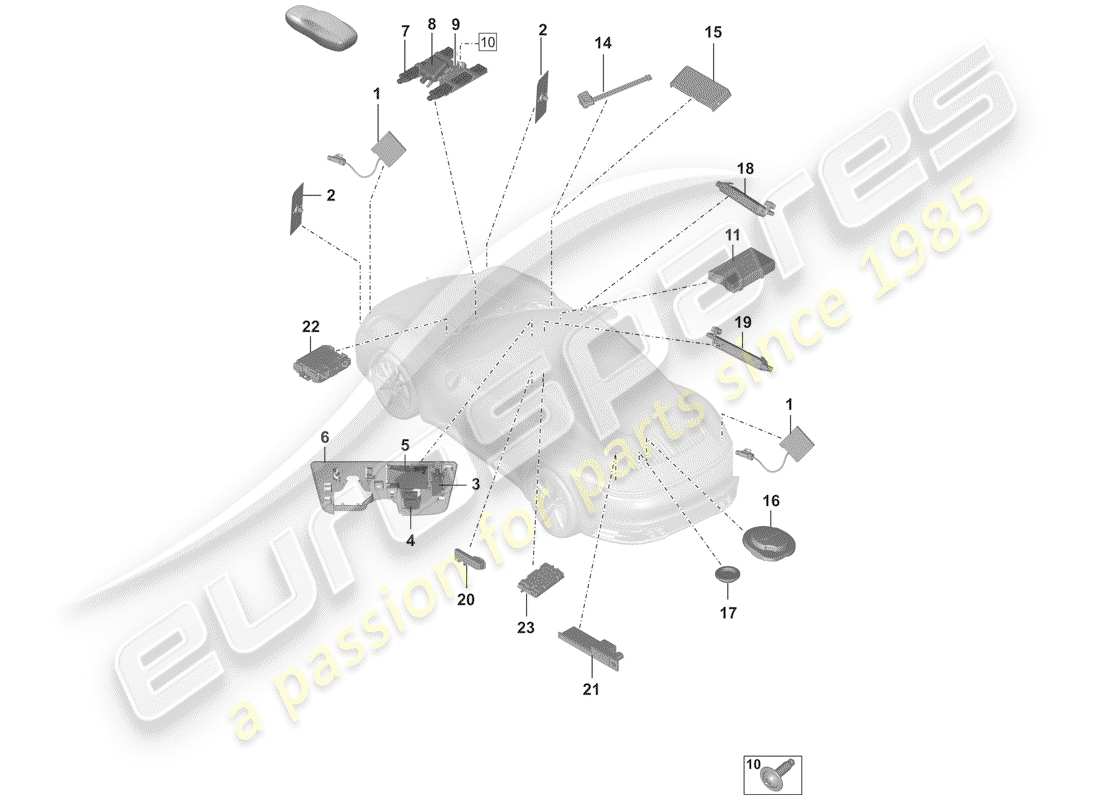 part diagram containing part number 992907510a