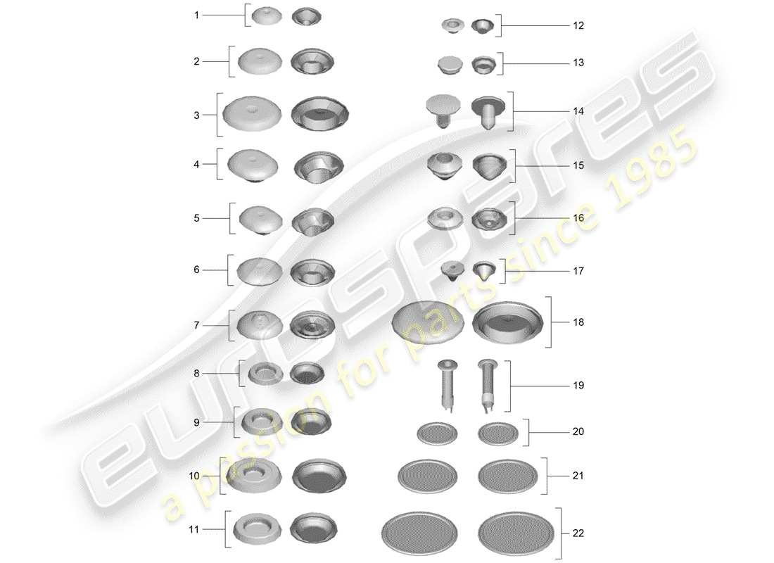 a part diagram from the porsche 991 parts catalogue