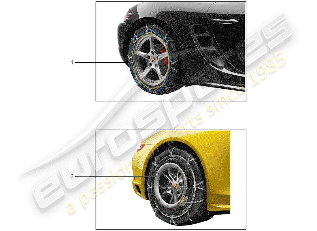 a part diagram from the porsche tequipment 98x/99x (2013) parts catalogue