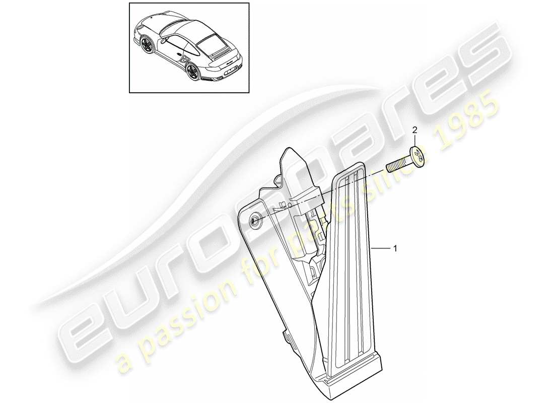 a part diagram from the porsche 997 parts catalogue