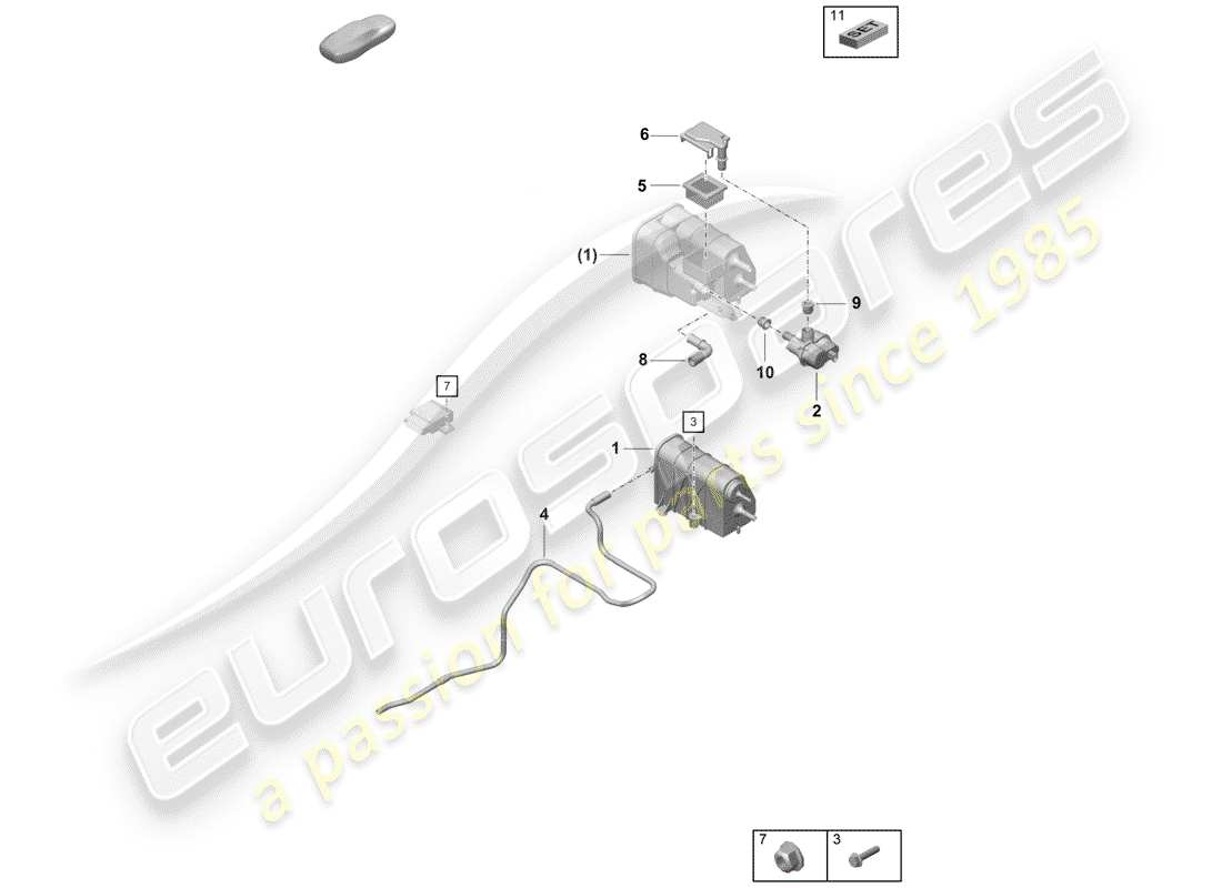 part diagram containing part number 90037811501