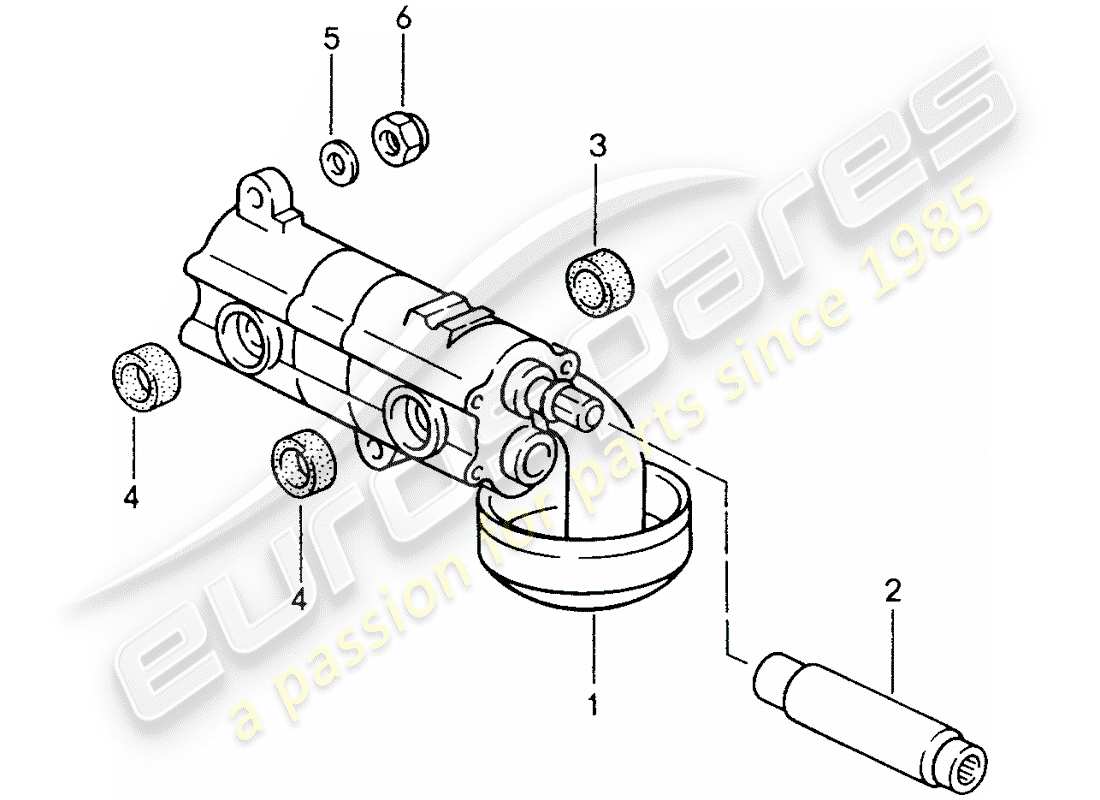 a part diagram from the porsche 993 parts catalogue