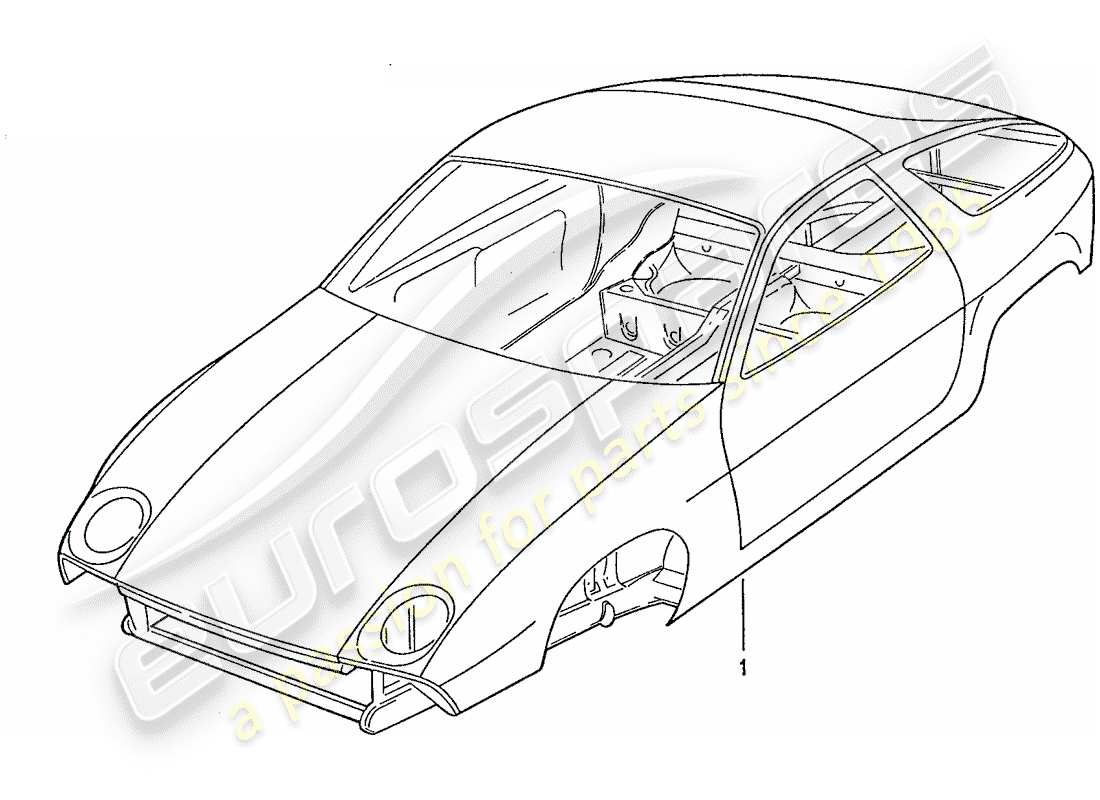 a part diagram from the porsche 928 parts catalogue