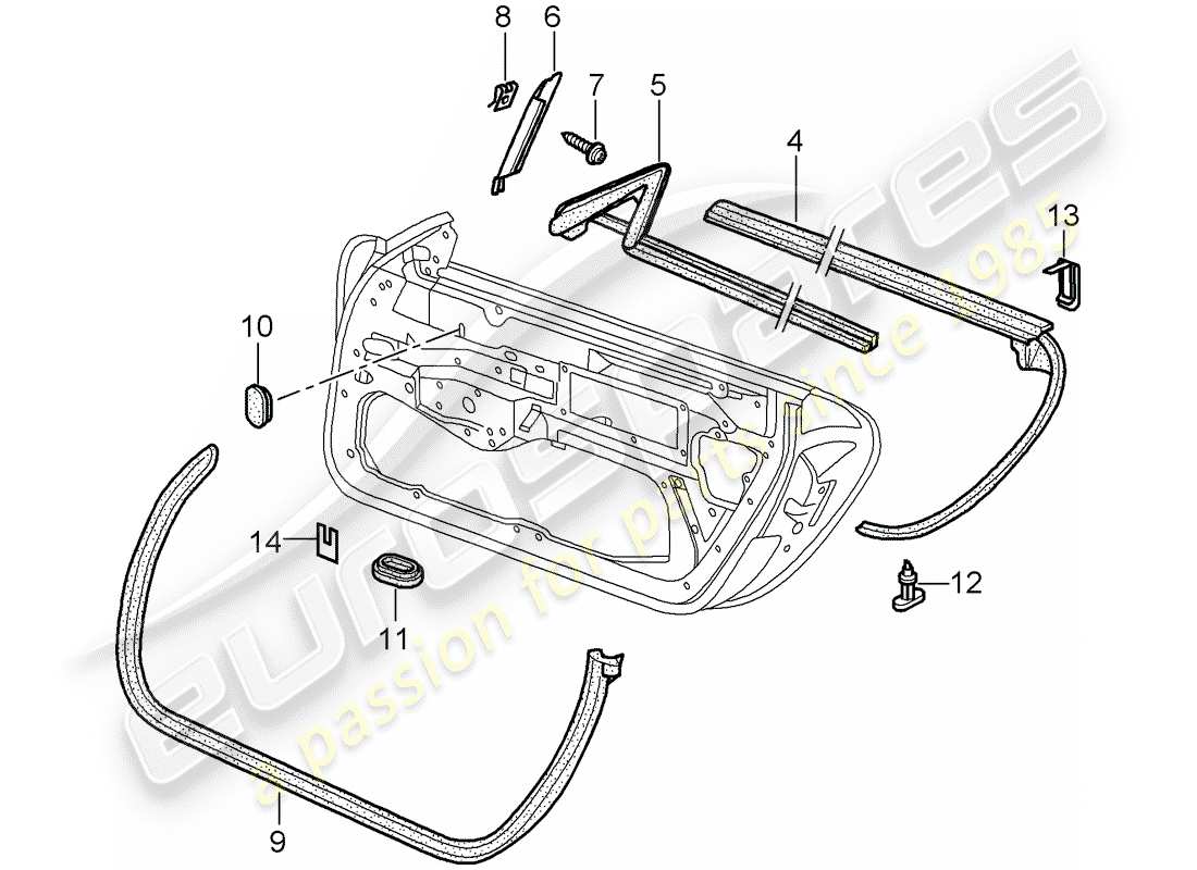 a part diagram from the porsche 996 parts catalogue