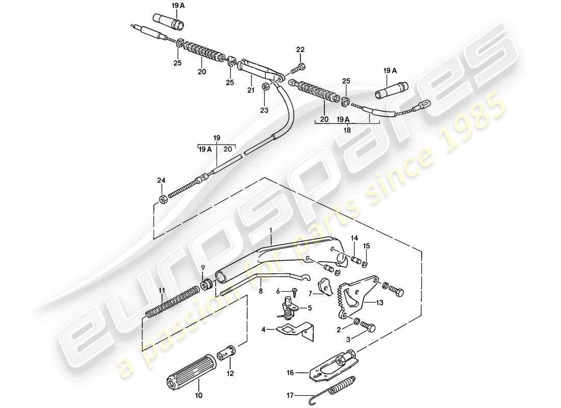 a part diagram from the porsche 944 parts catalogue