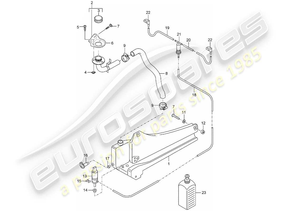 VIEW PARTS DIAGRAMS FROM THE PORSCHE CARRERA GT PARTS CATALOGUE a part diagram from the porsche carrera gt parts catalogue