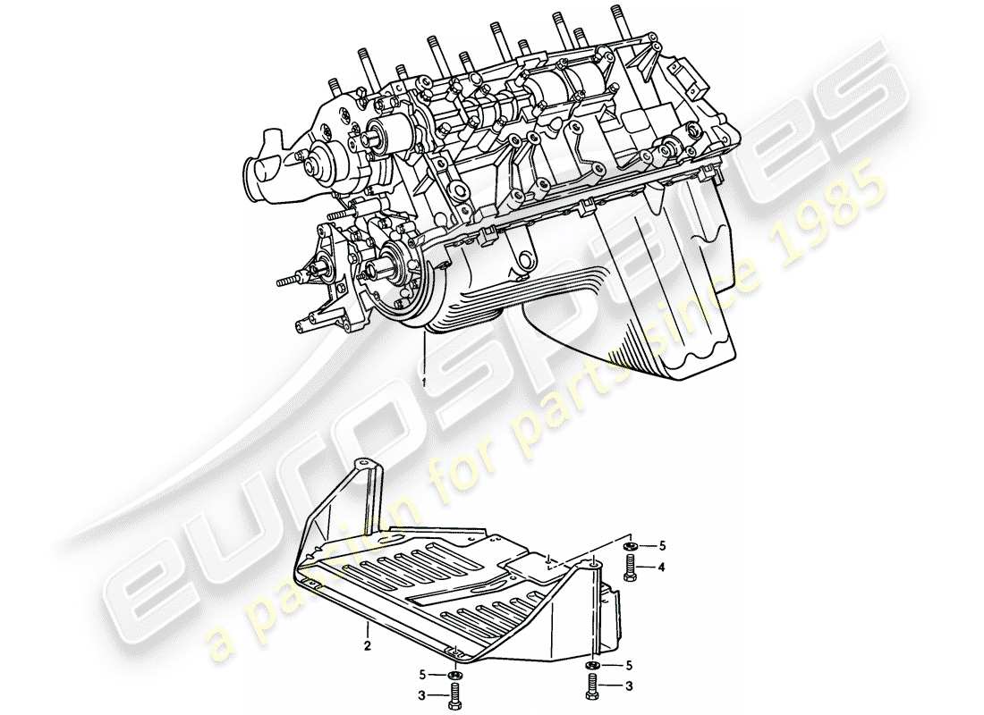 a part diagram from the porsche 944 parts catalogue