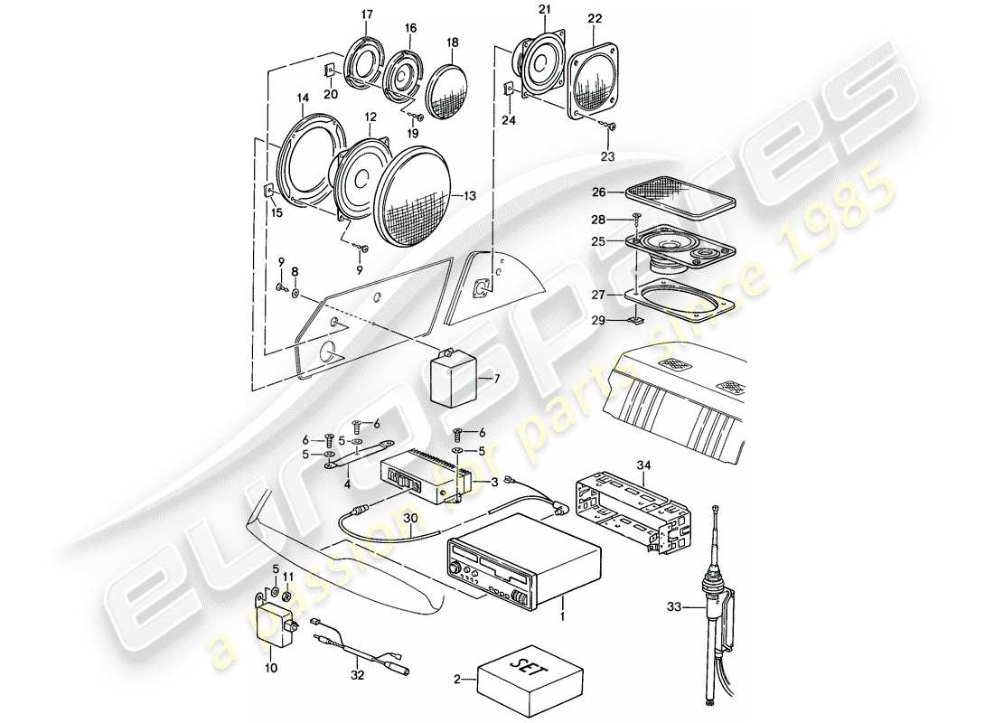 part diagram containing part number 91164516800