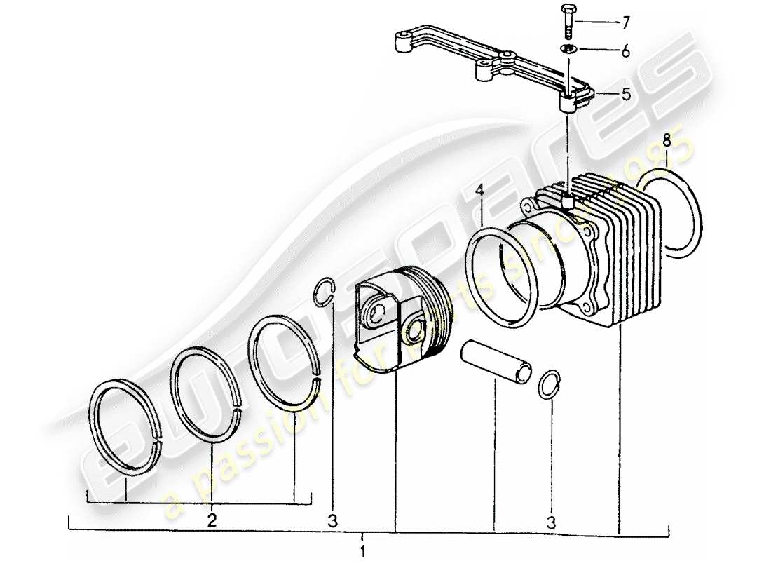 a part diagram from the porsche 964 (1994) parts catalogue