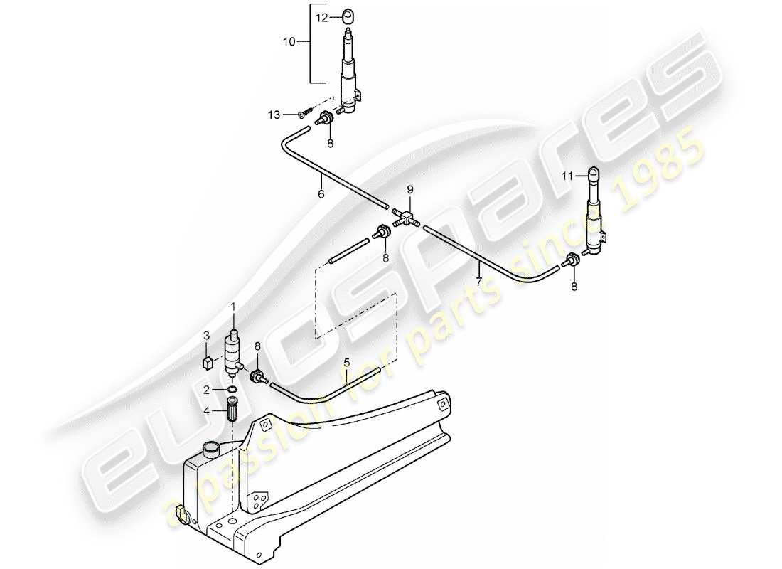 a part diagram from the porsche carrera gt parts catalogue