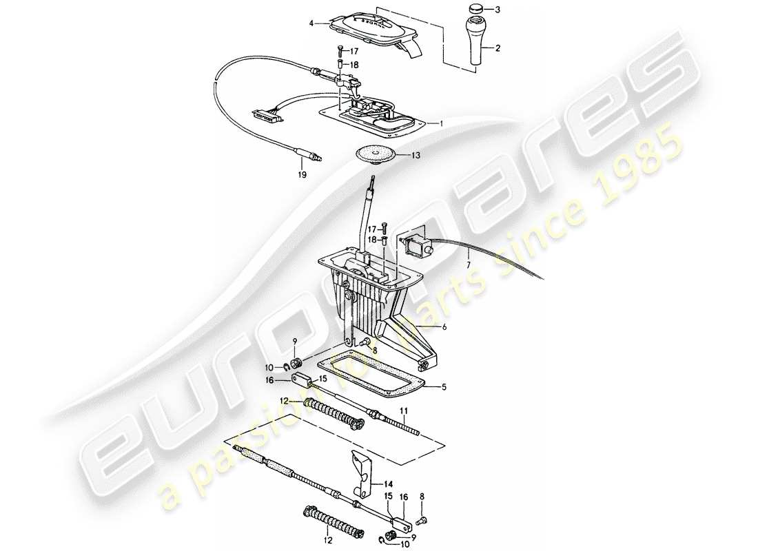 a part diagram from the porsche 964 (1993) parts catalogue