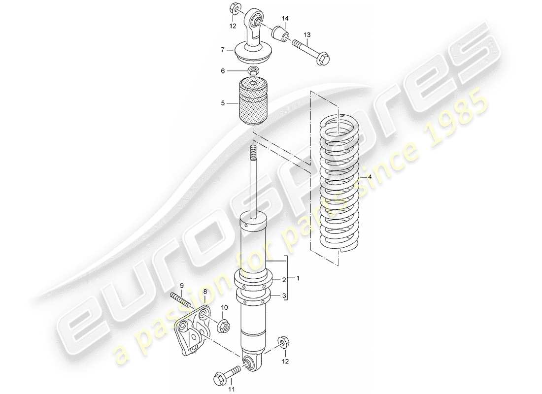 a part diagram from the porsche carrera gt parts catalogue