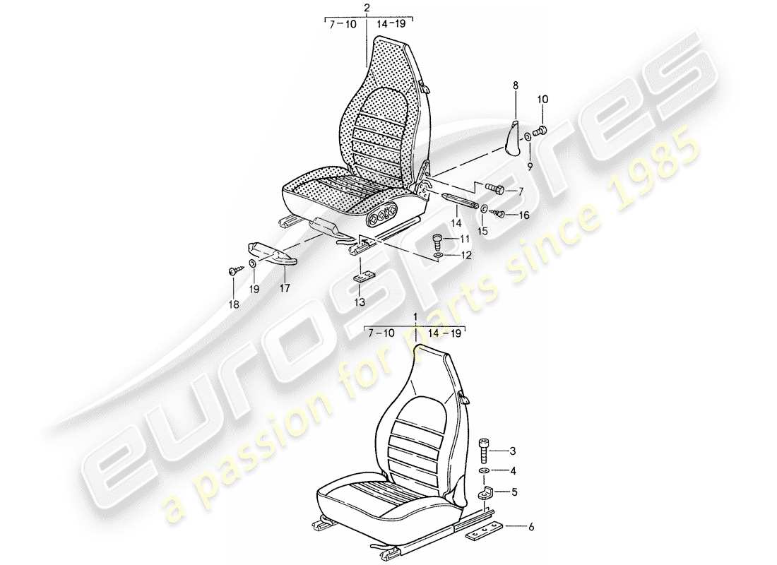 a part diagram from the porsche 959 parts catalogue