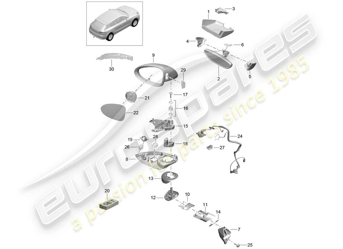 part diagram containing part number 95b857186l