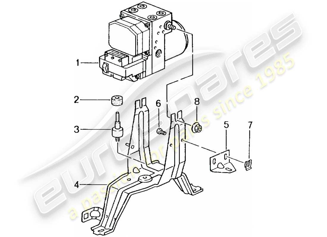 a part diagram from the porsche 996 parts catalogue