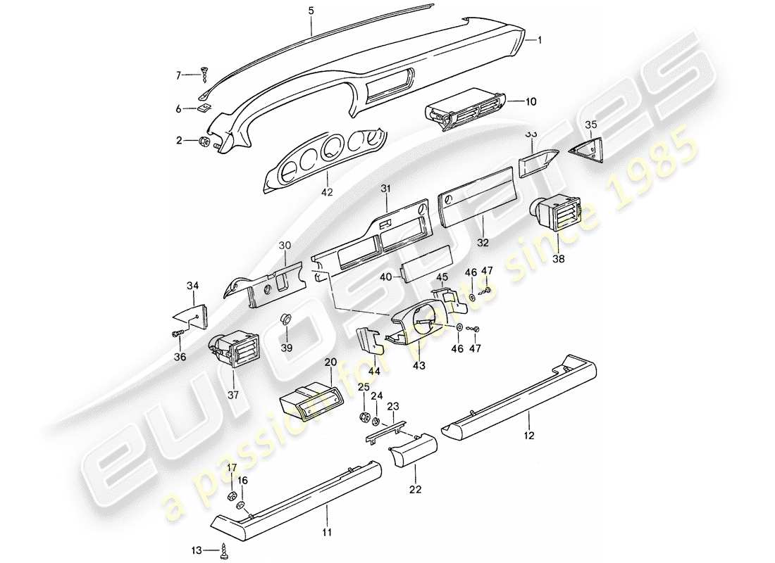 part diagram containing part number 95955207350