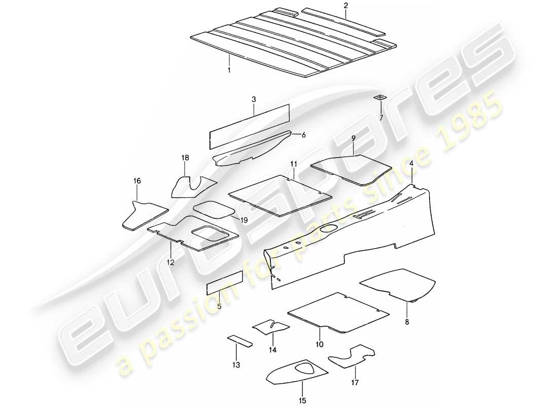 a part diagram from the porsche 959 parts catalogue