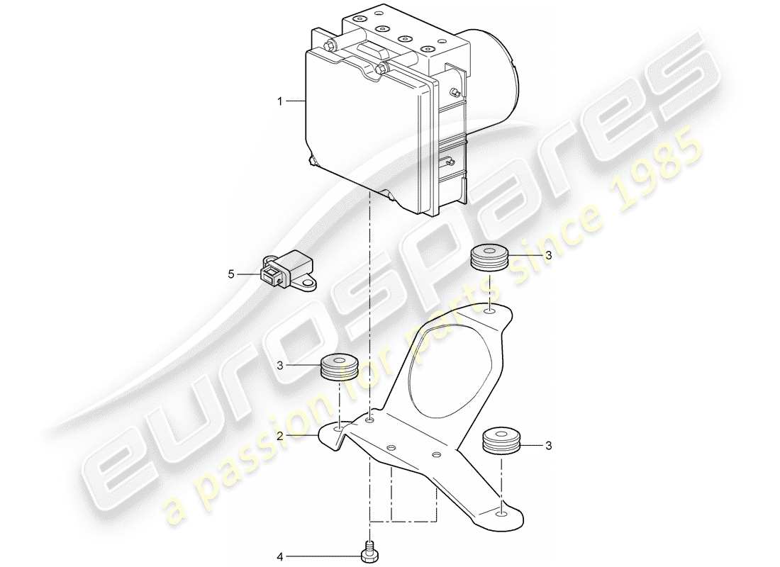 a part diagram from the porsche 997 t/gt2 parts catalogue