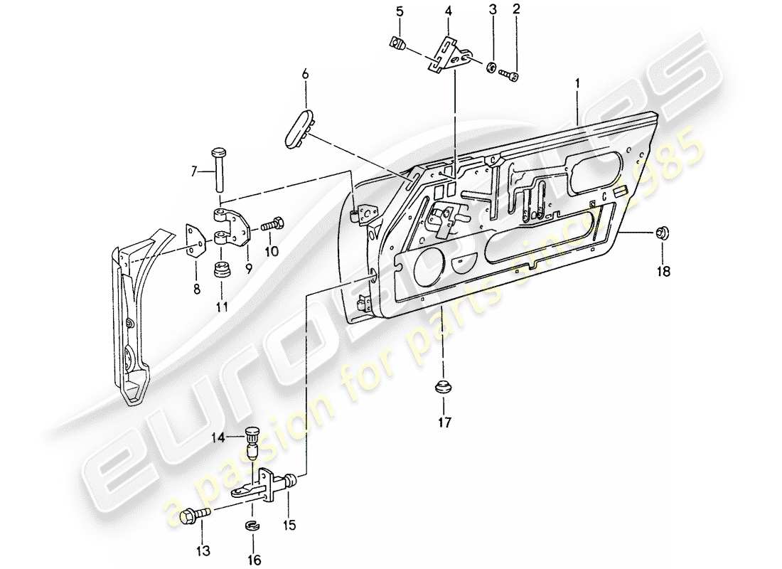 a part diagram from the porsche 993 parts catalogue