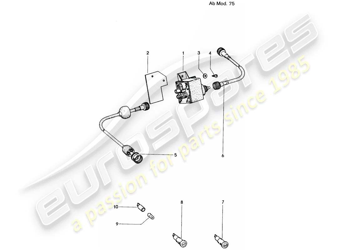 a part diagram from the porsche 914 parts catalogue