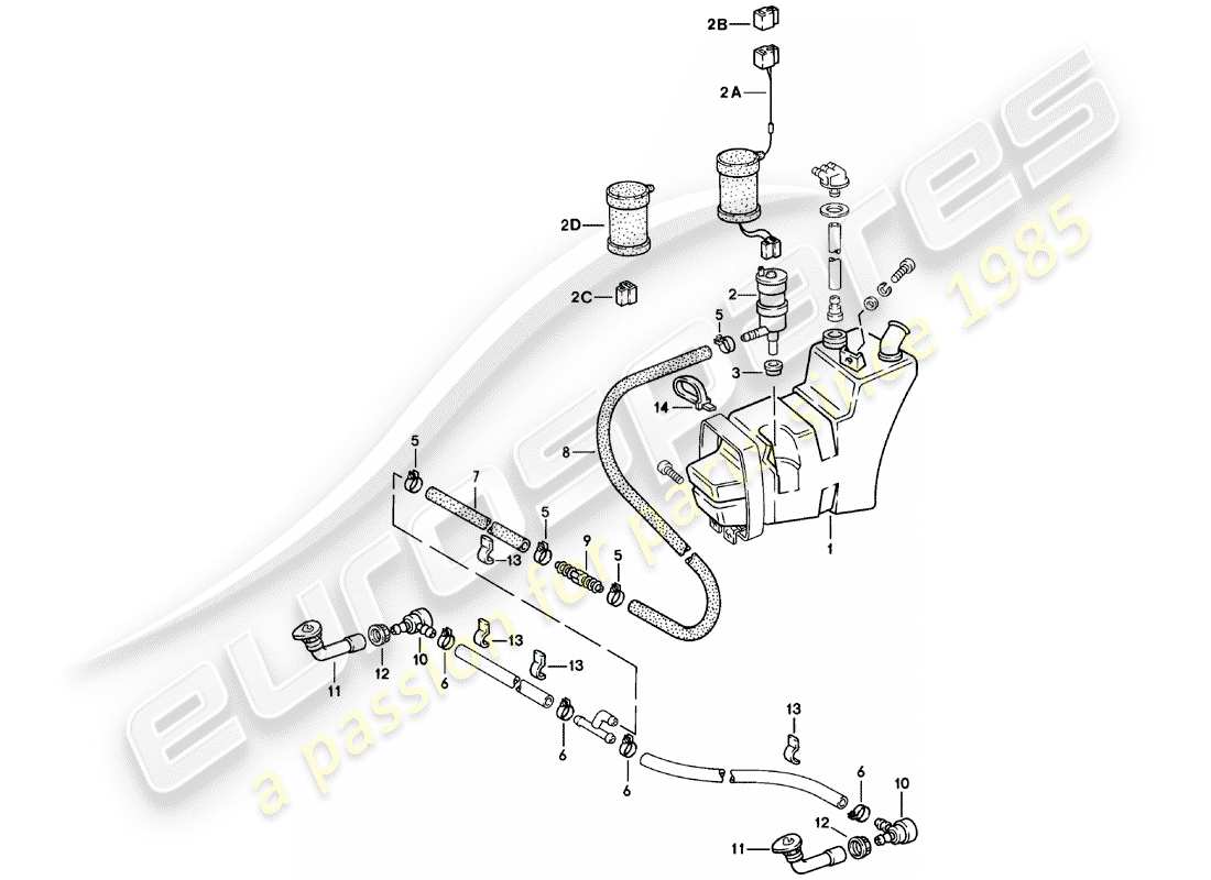 a part diagram from the porsche 911 (1982) parts catalogue