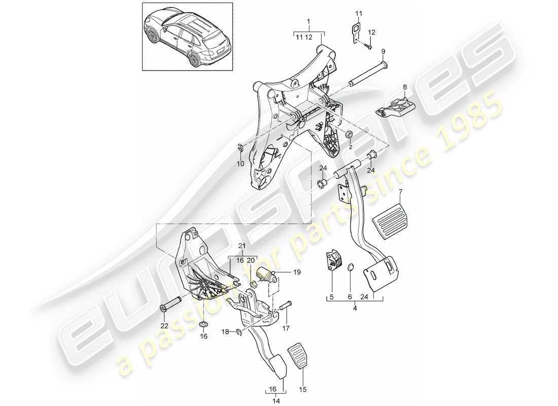 part diagram containing part number 95842306610