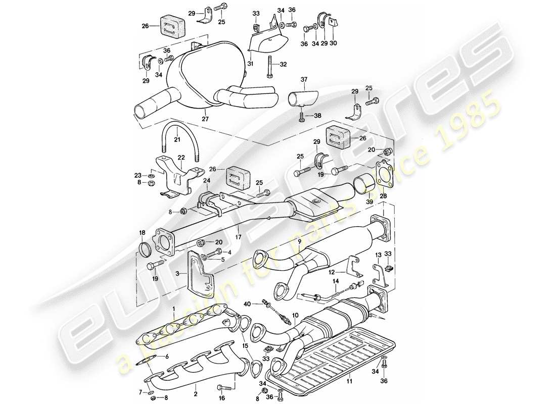 part diagram containing part number 92811125701