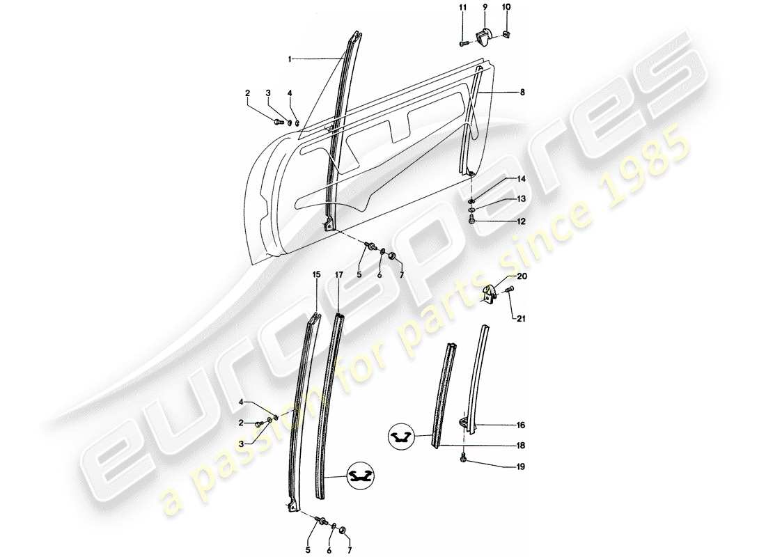 a part diagram from the porsche 914 parts catalogue