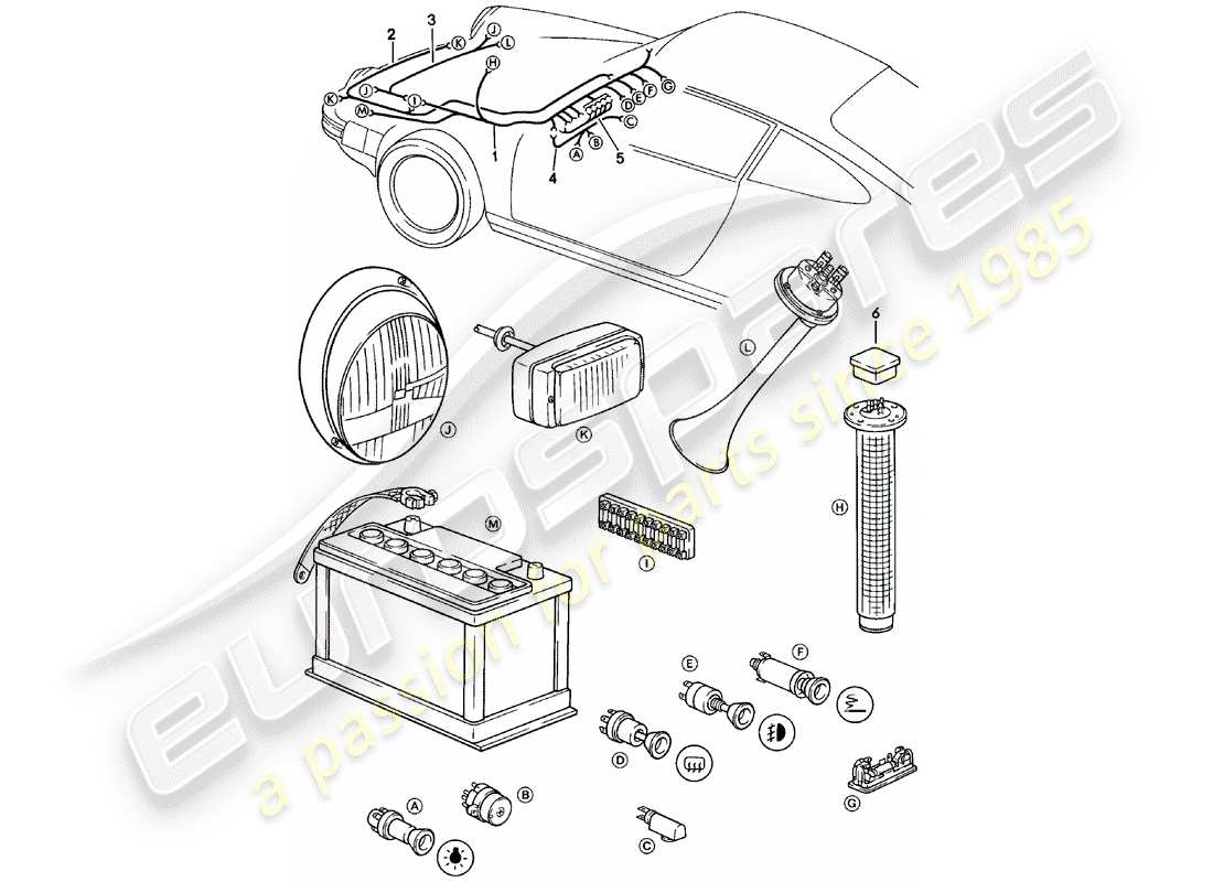 part diagram containing part number 91161206004