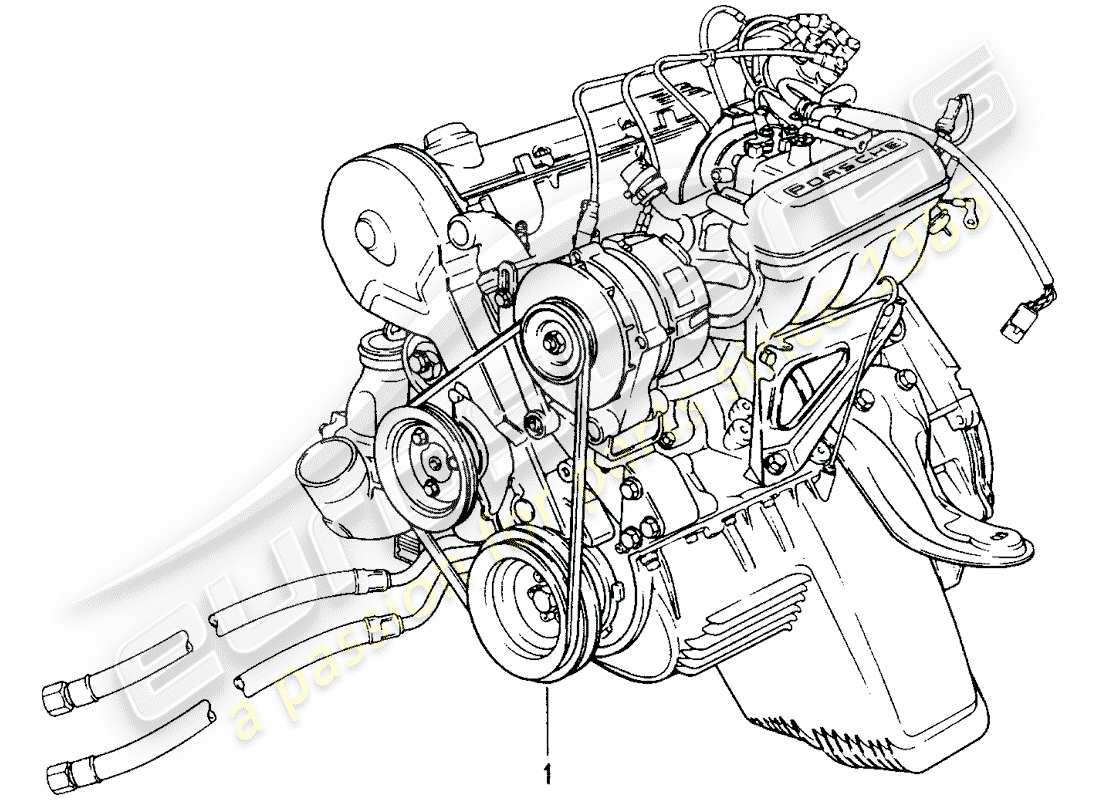 a part diagram from the porsche replacement catalogue (1973) parts catalogue