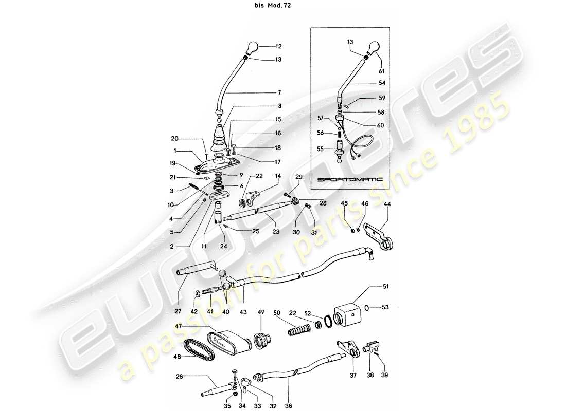 VIEW PARTS DIAGRAMS FROM THE PORSCHE 914 PARTS CATALOGUE a part diagram from the porsche 914 parts catalogue