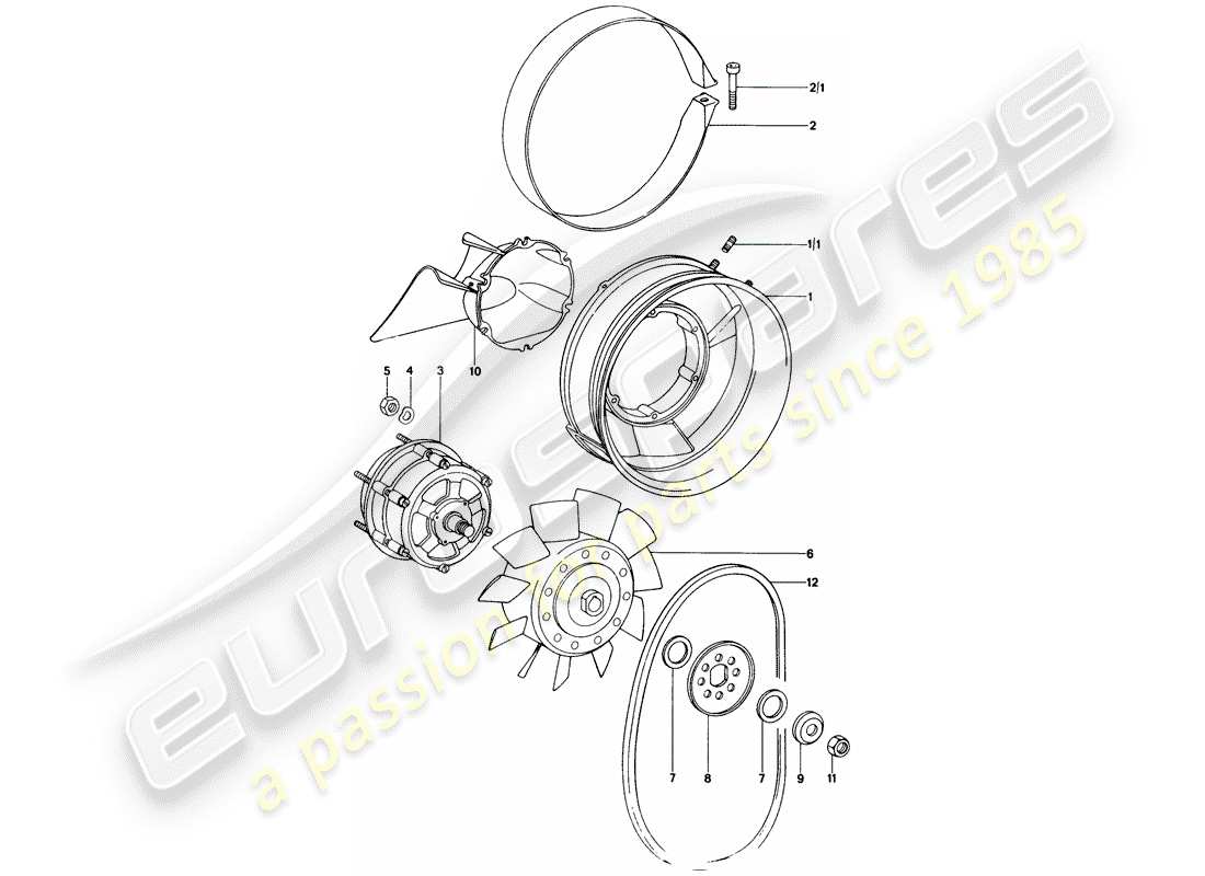 a part diagram from the porsche 914 (1971) parts catalogue