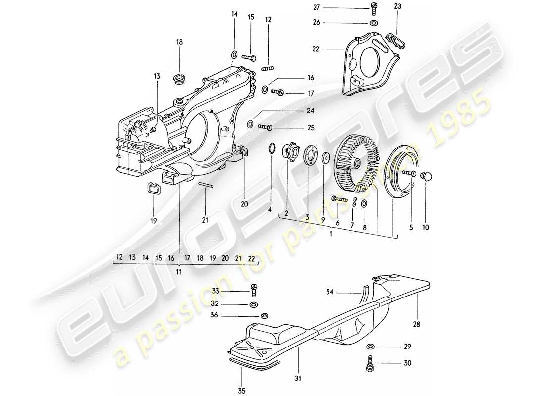 a part diagram from the porsche 914 parts catalogue